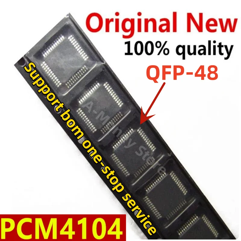 

(5-10 шт) PCM4104PFBR PCM4104 QFP-48