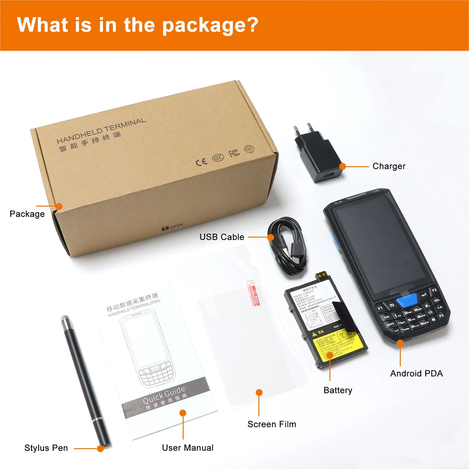 Imagem -05 - Honeywell-portátil Barcode Scanner Computador Terminal 4g Ram 64g Android 13 Pda 2d Nfc Wi-fi 4g Lte Doca de Carga