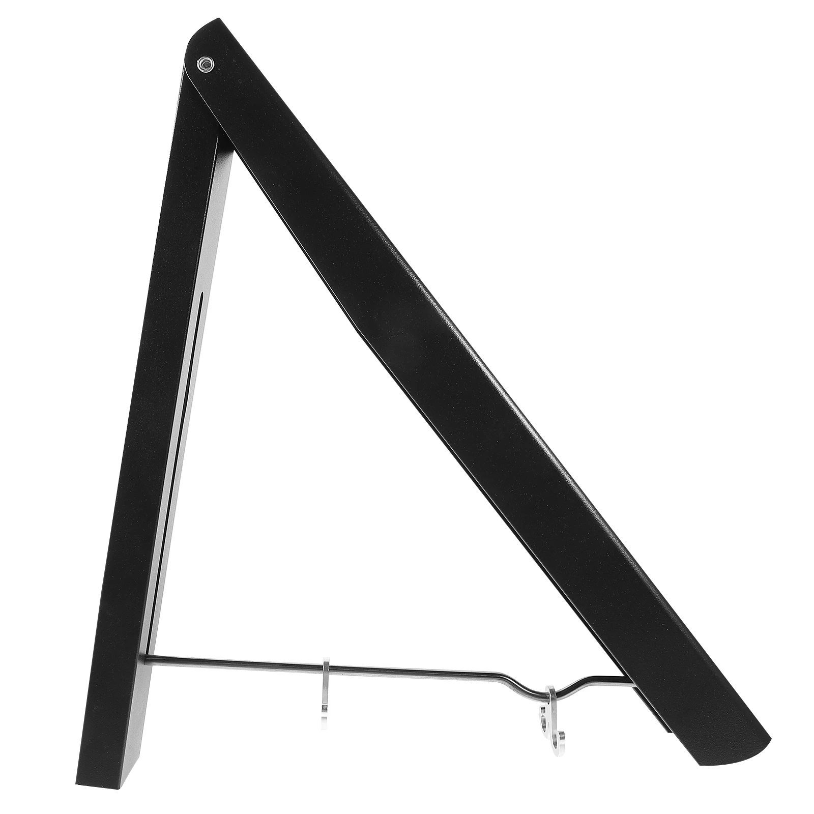 

Wall Mounted Drying Rack Foldable Clothes Hanger Black Aluminum Laundry Indoor Outdoor Use Wear Resistant Easy Clean