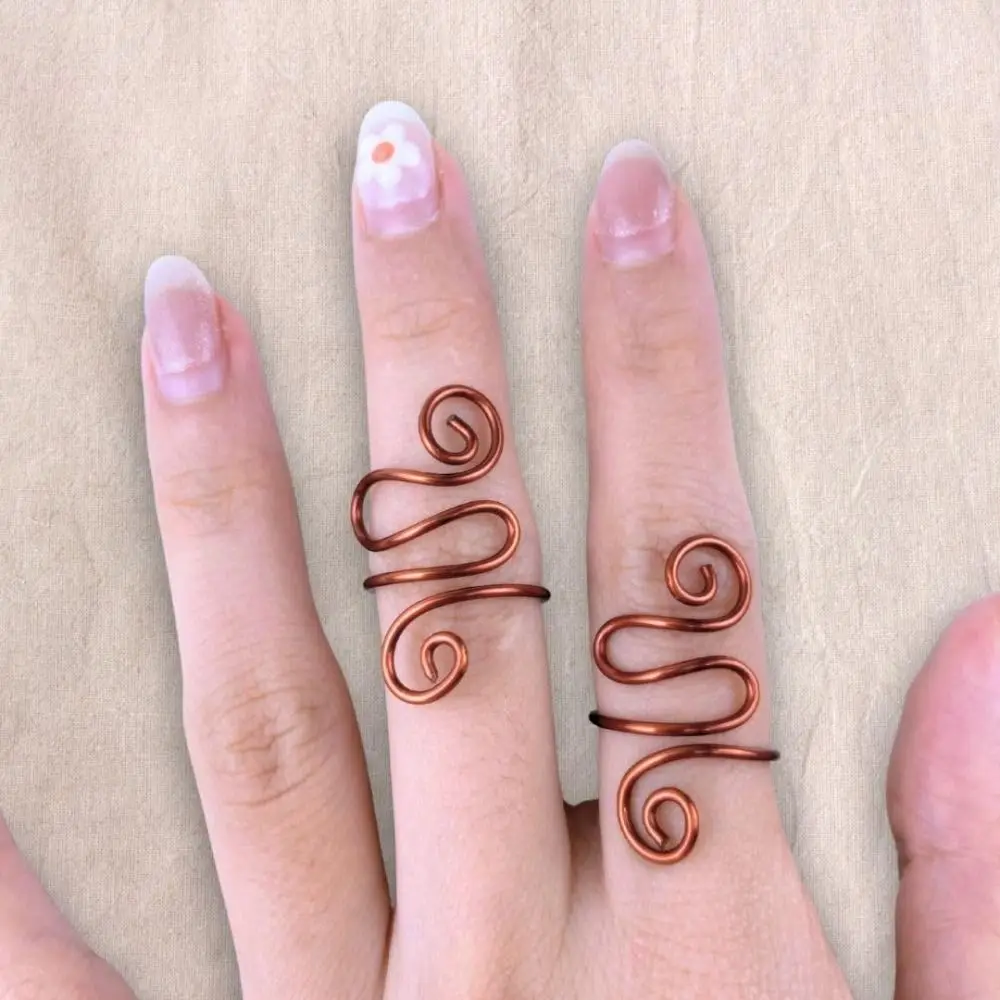 Sewing Accessories Adjustable Crochet Finger Ring Thimble Ring Finger Wear Knitting Loop Crochet Crafts DIY Adjustable Hook Ring