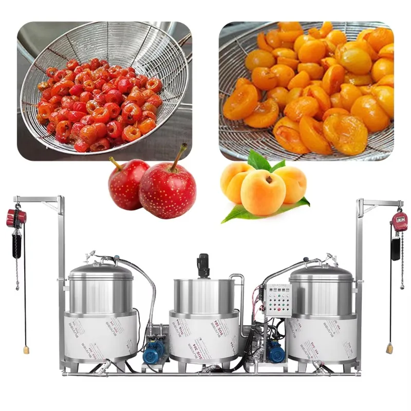 Industrial Automatic Vacuum Sugar Soaking Pot, High Efficiency Vacuum Sugar Impregnation Machine for Candied Fruit Making
