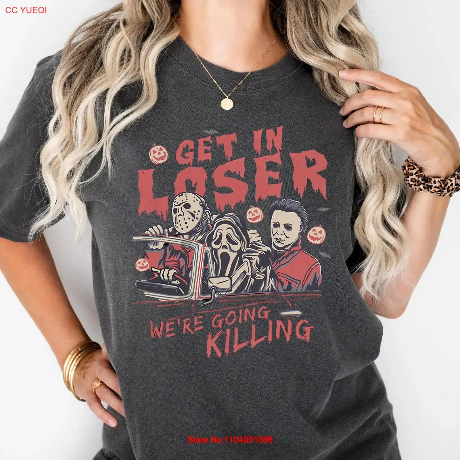 Get In Loser Halloween Shirt Horror Get In Loser Were Going Killing Shirt Retro