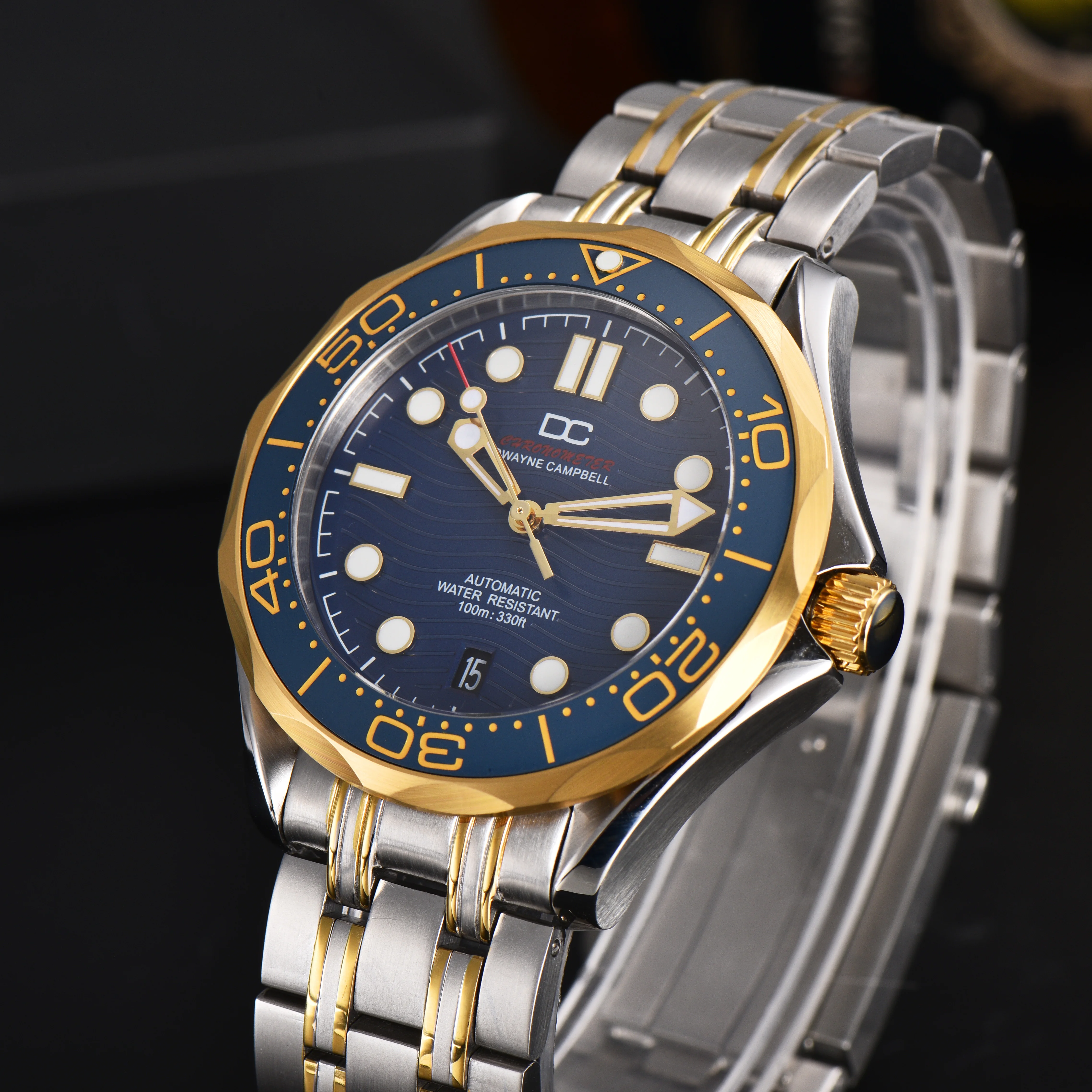 42mm Men's Watch Sapphire Glass NH35 Automatic 6 o'clock movement Position Stainless Steel Case Strap NH35 Watch