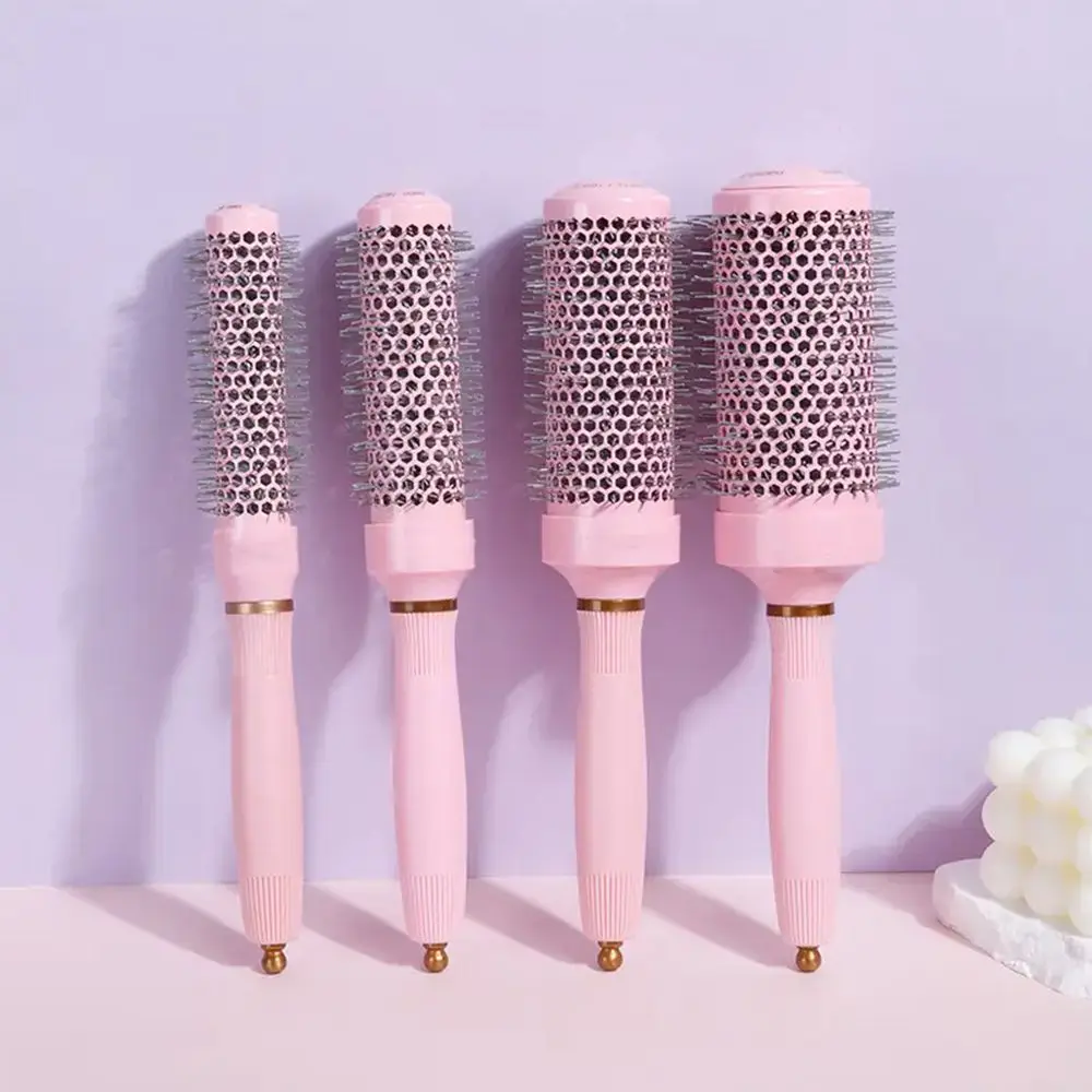 

Набор из 4 розовых круглых расчесок, круглая щетка, можно быстро создавать идеальные волосы, должен быть для дома/путешествий/подаркам