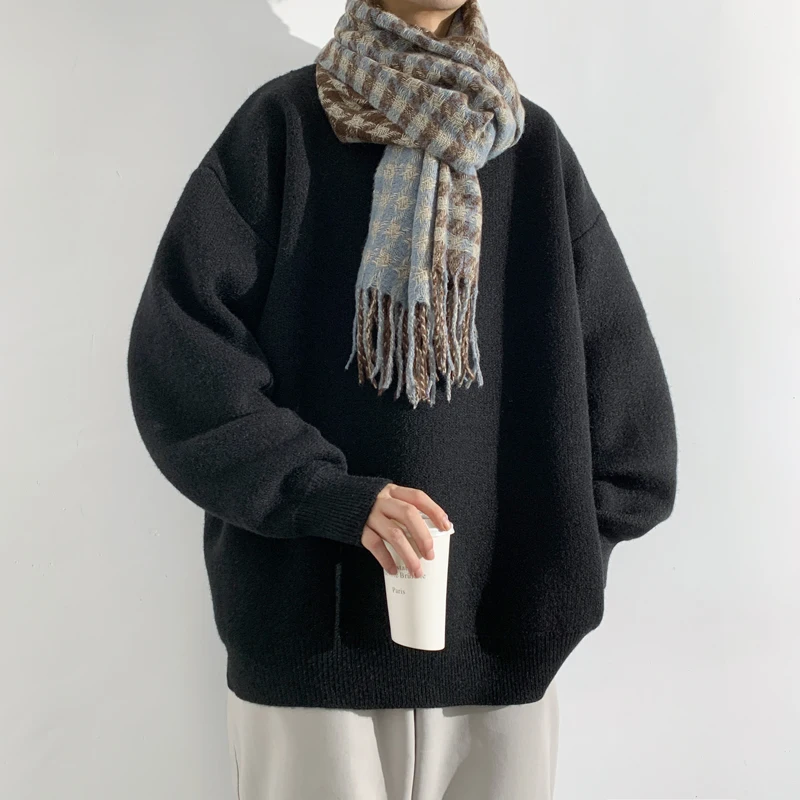 2026 Cashmere Pullover Men Sweater Autumn Winter Hombre Jumper Pull Homme Hiver O-Neck Knitted Sweaters Clothing Outwear
