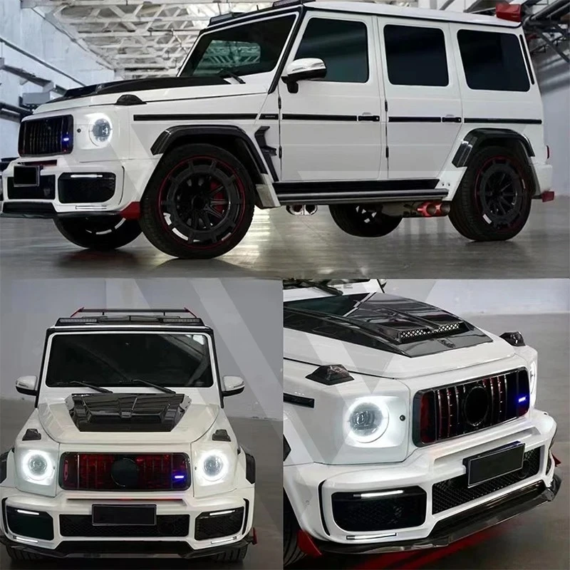 For  G-Class W463 G63  G500 2000-2018 R B900 Style PP Material And Dry Carbon Fiber Car Body Kit With Bumper