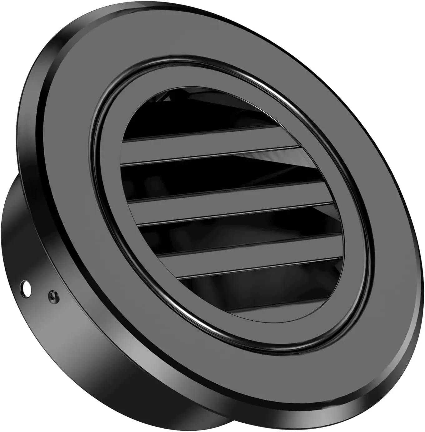 

6-дюймовая круглая вентиляционная решетка из алюминиевого сплава, черная вентиляционная решетка для софита с сеткой для ванной, кухни, офиса