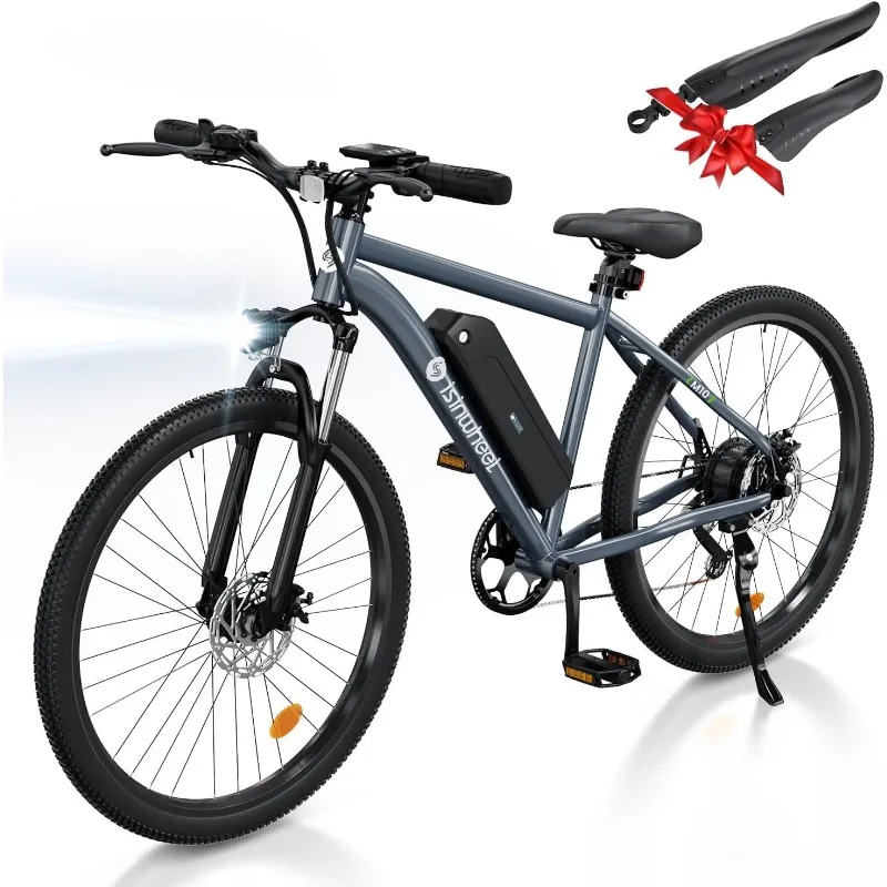 

M10 Electric Bike Adult 500W, 26 Inch Commuter Electric Mountain Bike 20MPH Max Range 55+ Miles