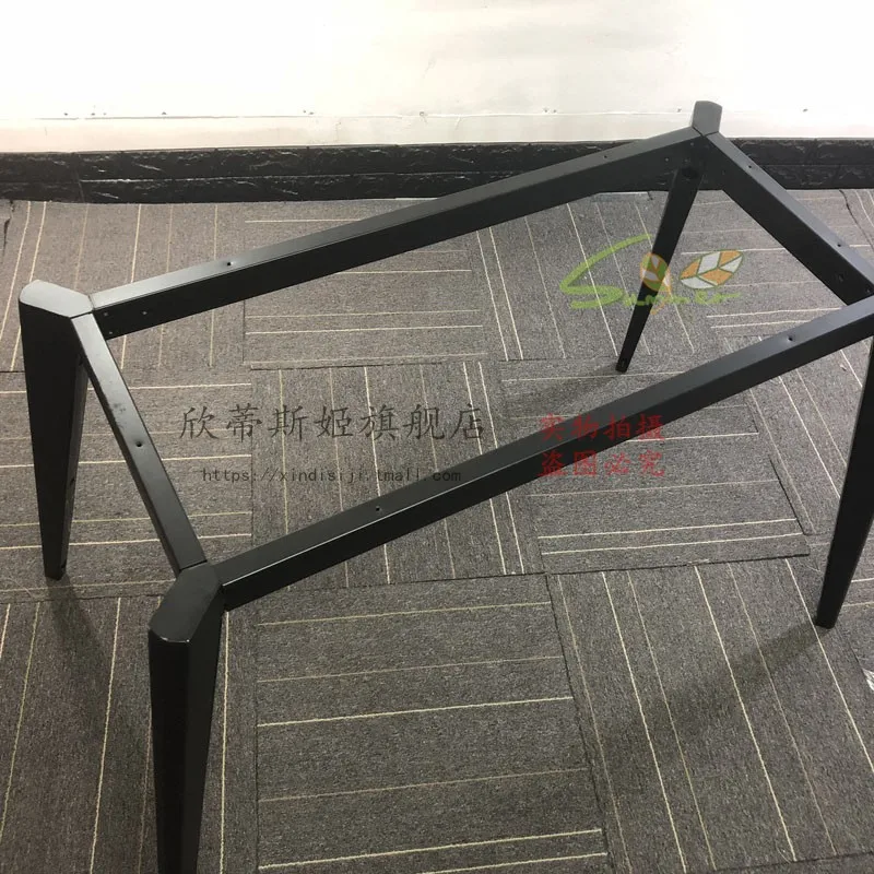 Wrought iron dining table legs simple office hardware