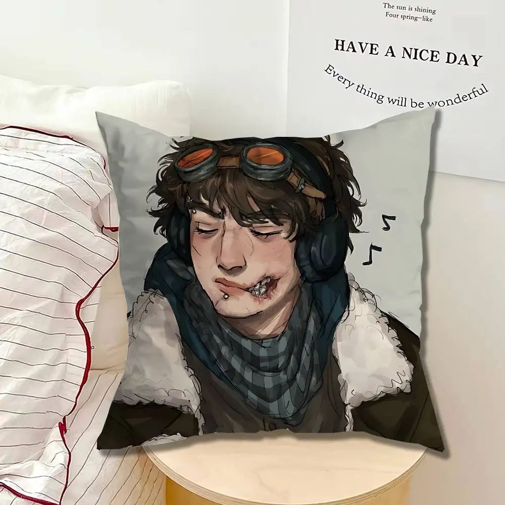 FOR EverymanHYBRID EMH HABIT Pillow cases Organic Linen Pillow Case Double-Sided Print Cushion Cover for Sofa Home Decor Gift