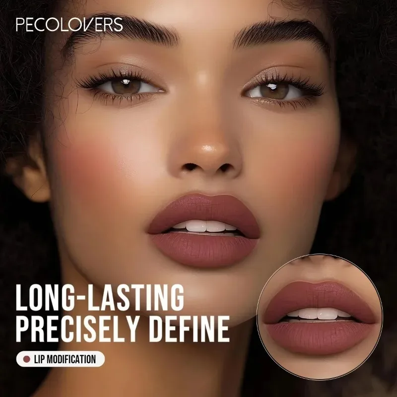 Penna per rossetto Lipline, selezione multicolore, raffigurante il contorno delle labbra, lunga durata e naturale, cosmetici per labbra