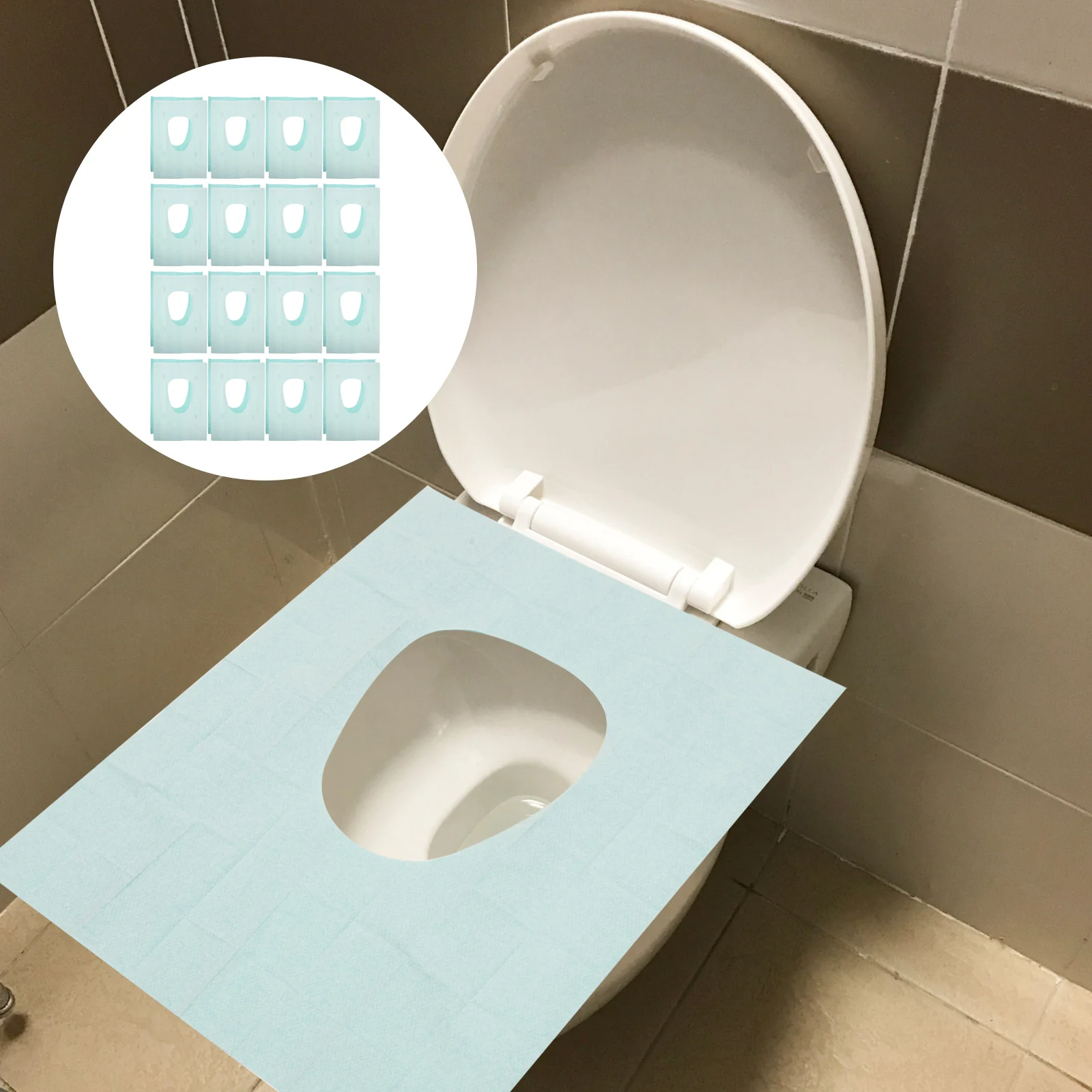

50 Pcs Liners Waterproof Toilet Mat Seats Cover Disposable Portable Pad Toddler