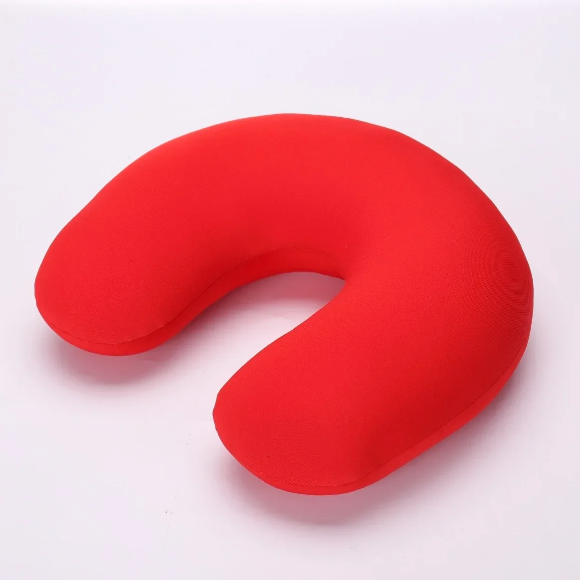 Hoiime Creative U Shaped Travel Pillow Pure Color Rest Pillow Microbead Cushion Neck for Car Flight Bedding Set Pillow