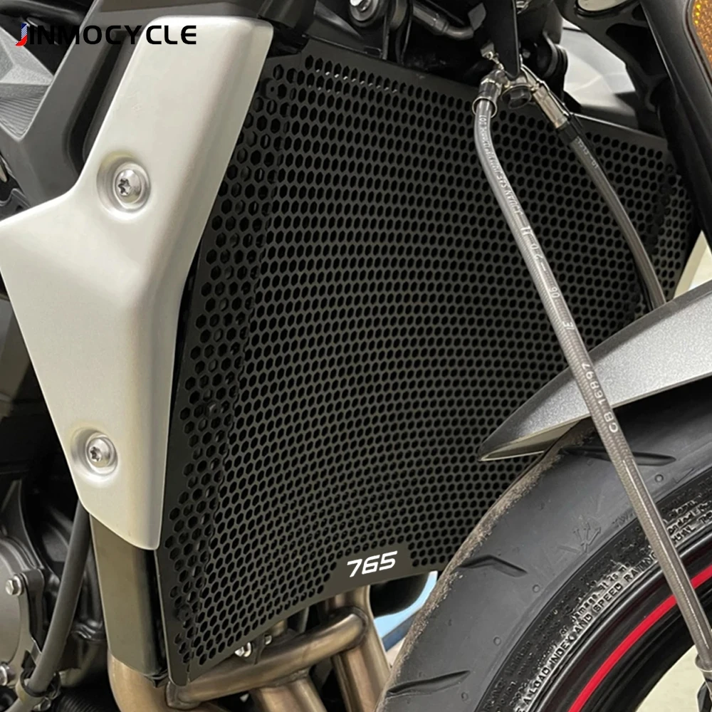 

Motorcycles Accessories For Street Triple StreetTriple 765 S R RS 2017 - 2027 Radiator Grille Guard Cover Protector Protection