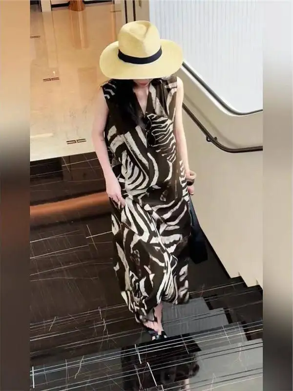 الكورية Sle الأزهار طباعة ماكسي الدكتور المرأة ربيع جديد التخسيس تنورة طويلة غير رسمية V-Ne Svel ألف خط الدكتور