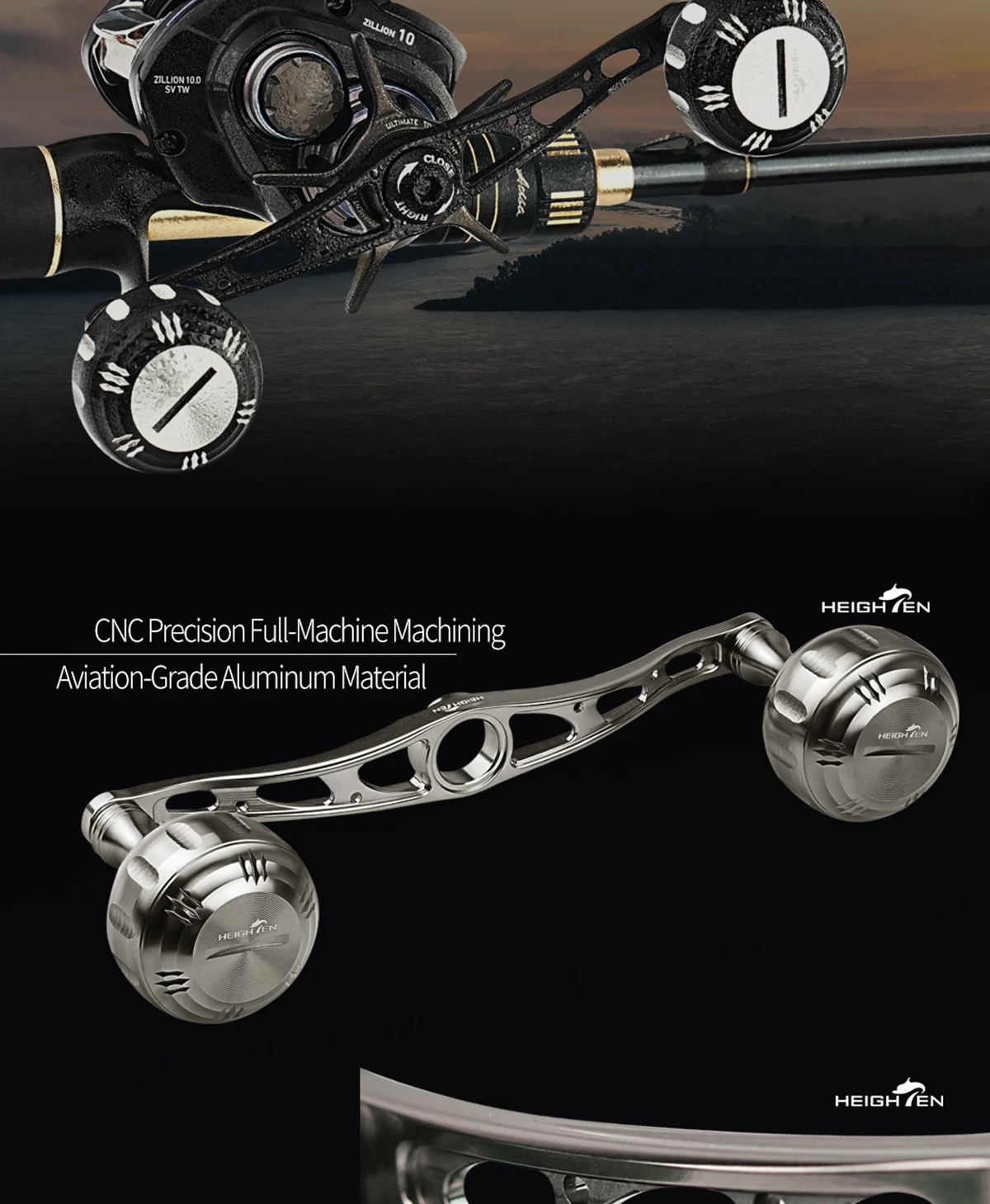 HEIGHTEN 130mm Axle Distance 35mm Knob - Double Handle Modification Accessories