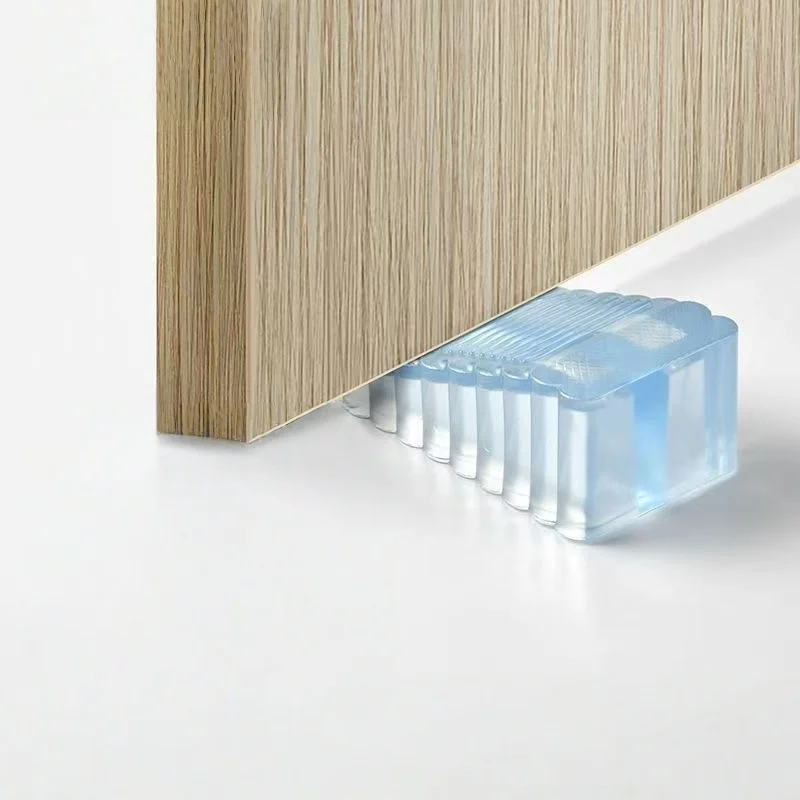 1 pieces Door Stop Wedge Safety Stoppers Reusable,Movable Rubber,Home Office Door Rear Retainer Anti-collision Stop,hardware