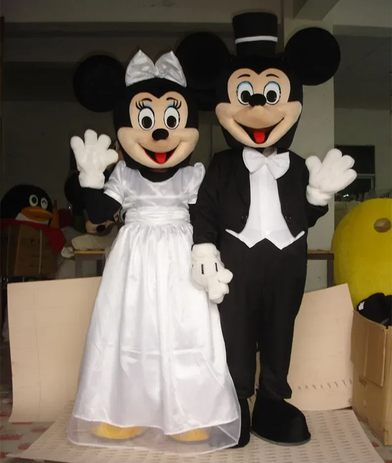 

Cosplay Suit Mouse Boy Mickey and Mouse Girl Minnie Cartoon character costume Mascot Advertising Costume Party Animal carnival