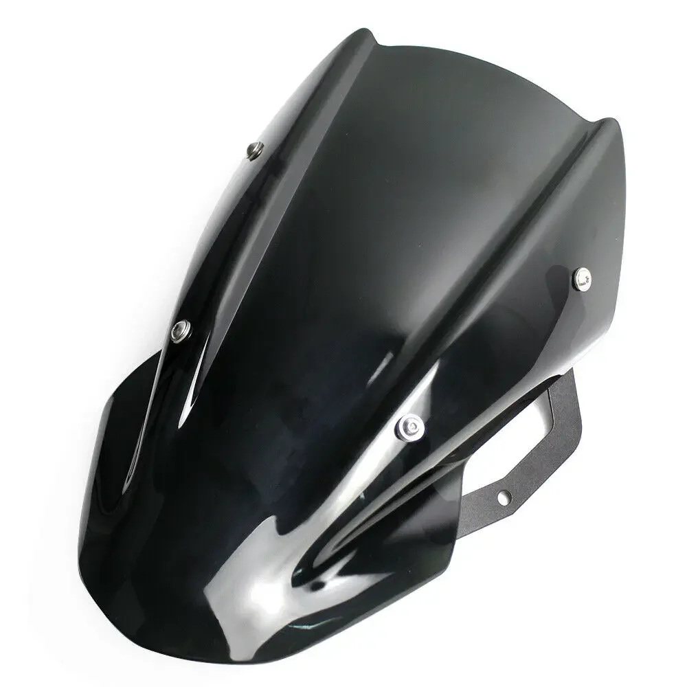 Double Bubble Fly Screen Windscreen Windshield Wind Deflector W/ Bracket for Kawasaki Z650 Z 650 2017 2018 2019 - view 3