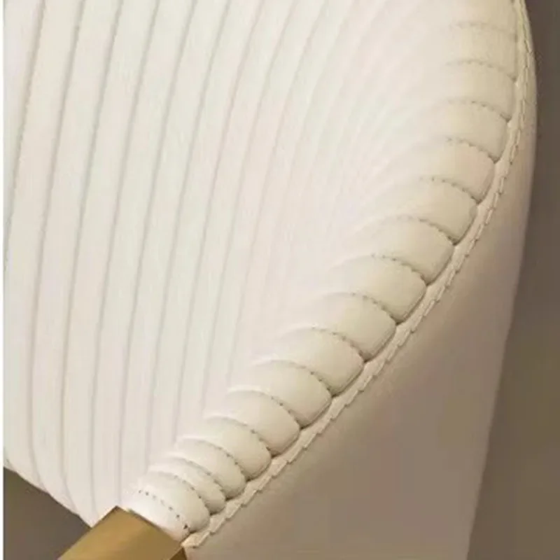 كرسي بلاستيكي مخملي لشخص واحد كراسي فاخرة كراسي فردية مكتب طقم طعام مريح غرفة المعيشة خشبية DC-340 #1