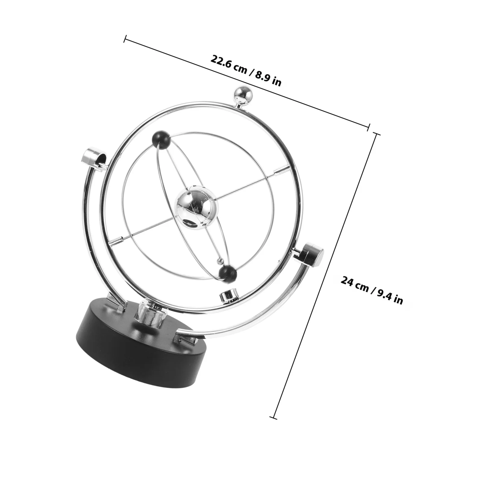 ของตกแต่งโต๊ะทำงานรูปทรงเครื่องประดับฟิสิกส์แบบแกว่งได้ หมุนได้ ด้วยกลไกการเคลื่อนไหวแบบหมุนวน สำหรับตกแต่งสำนักงาน