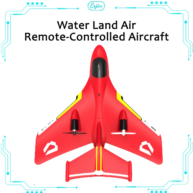 Water Land And Air Remote-Controlled Aircraft Model Airplane Fixed Wing Electric Toy Airplane Drop Resistant Charging