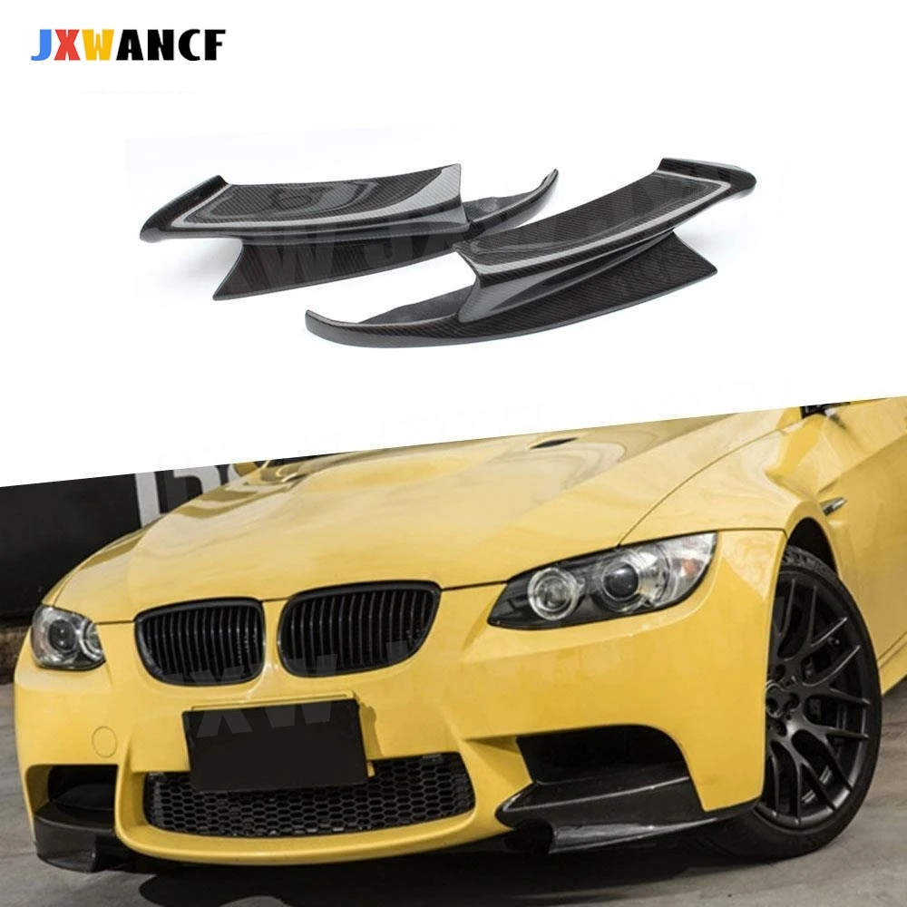 

JXWANCF Carbon Fiber /Forged Carbon Front Bumper lip Splitters Flaps Cupwings For BMW 3 Series E90 E92 E93 M3 2007-2013 FRP