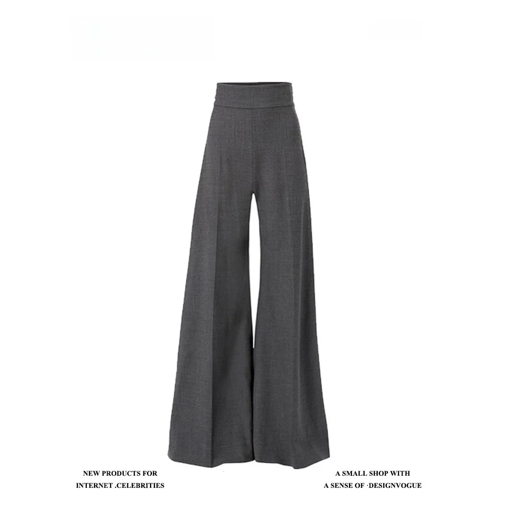 

Женские брюки-клеш с высокой талией, повседневные, осенне-зимние, винтажные, в американском ретро-стиле, утягивающие, для женщин