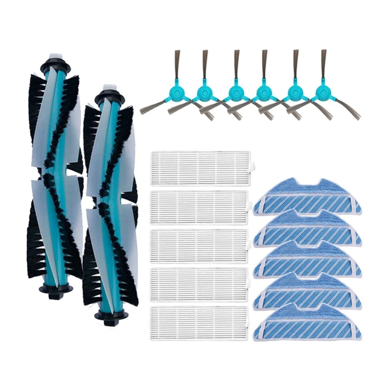 Pièces de rechange pour aspirateur robot Conga, brosse principale, rouleau, filtre Hepa, vadrouille, gril, chiffon de rechange pour nettoyeur, 1290, 1390, 1590