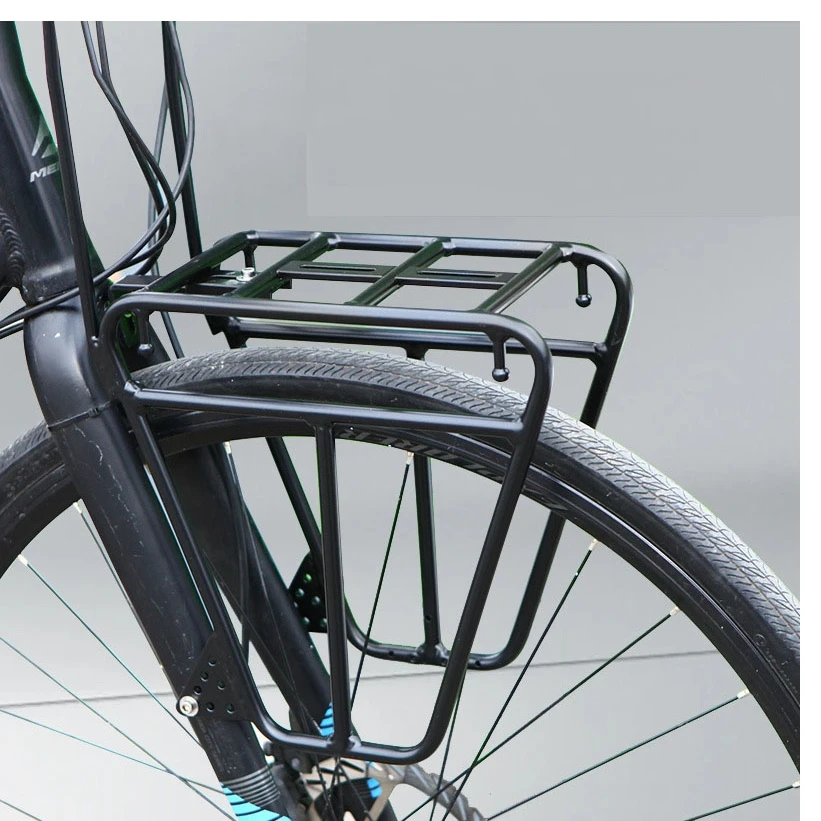 

26 27.5 inch 700C Bike front rack for escape Hard fork melon bike road travel bicycle front side bag shelf side hanging bag rack