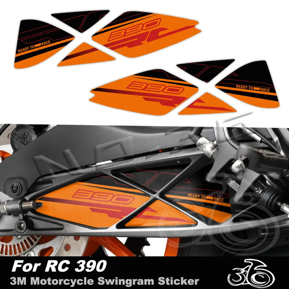 3M Motorcycle Swingarm Sticker Rotating Shaft Protection Decal For KTM RC390 RC 390