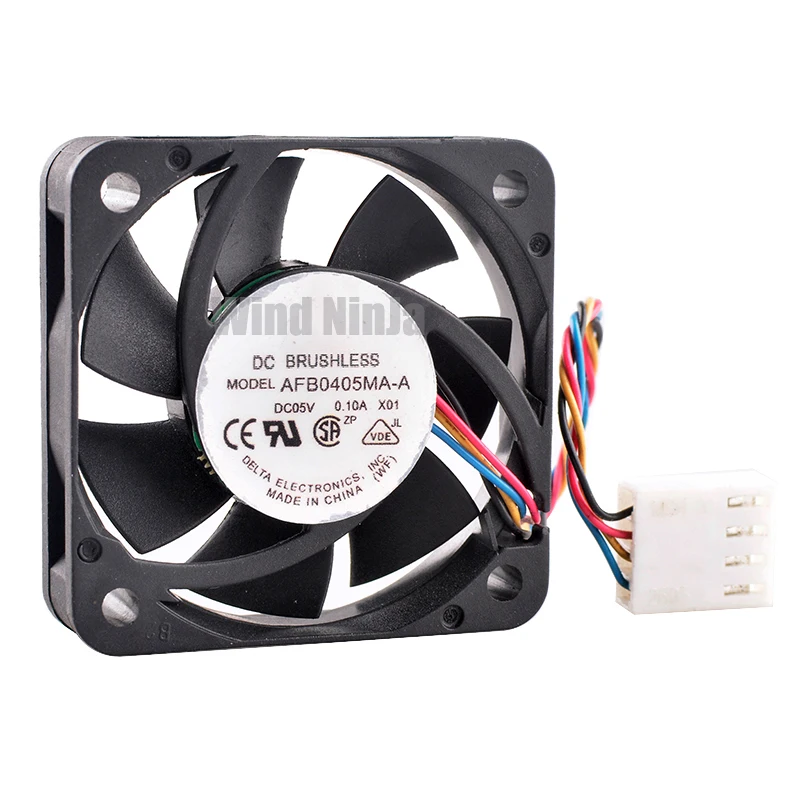 AFB0405MA-A 4cm 40mm fan 40x40x10mm DC5V 0.10A 4pin Quiet cooling fan with dual ball bearings for chassis CPU Raspberry Pi