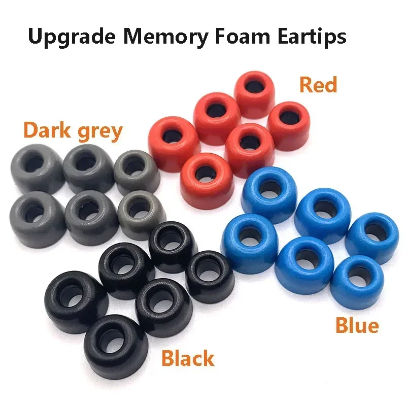 3 Pairs Replacement Earbud For QYC T1 T5 QCY E10 ZS10PRO C12ZSX Earphone Memory Foam Ear Tips For In-ear Earphone Ear Pads
