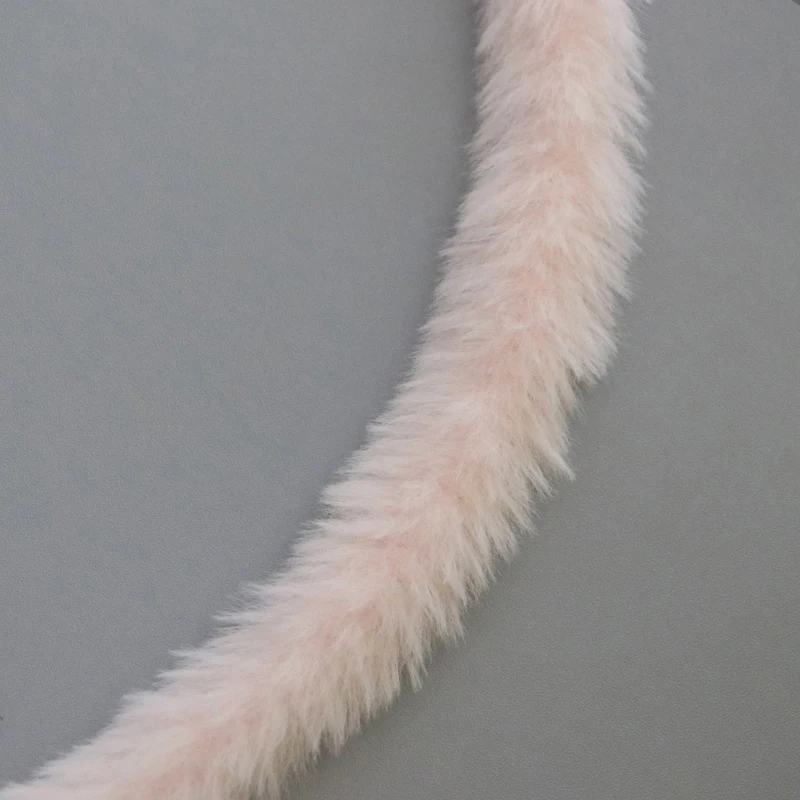 1m 15mm Plush Rabbit Wool Iron Wire Twist Stick Thread Ribbon Bar Strip Stick String DIY Crafts Toys Material Accessories