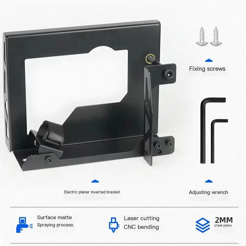 Imagem -04 - Elétrica Flip Planer Stand Suporte Invertido Carpintaria Planing Suporte Prático Doméstico Flip Mount Tool Aço-rack