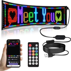 GOTUS bright scrolling LED sign, programmable multiple text pattern display application control LED car store sign