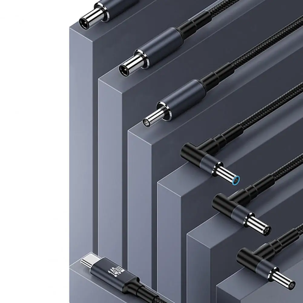 Typ-C PD auf DC-28V 7A Adapterkabel Hohe Stabilität 140W Typ-C Ladekabel Nylongeflecht Galliumnitrid Schnellladekabel