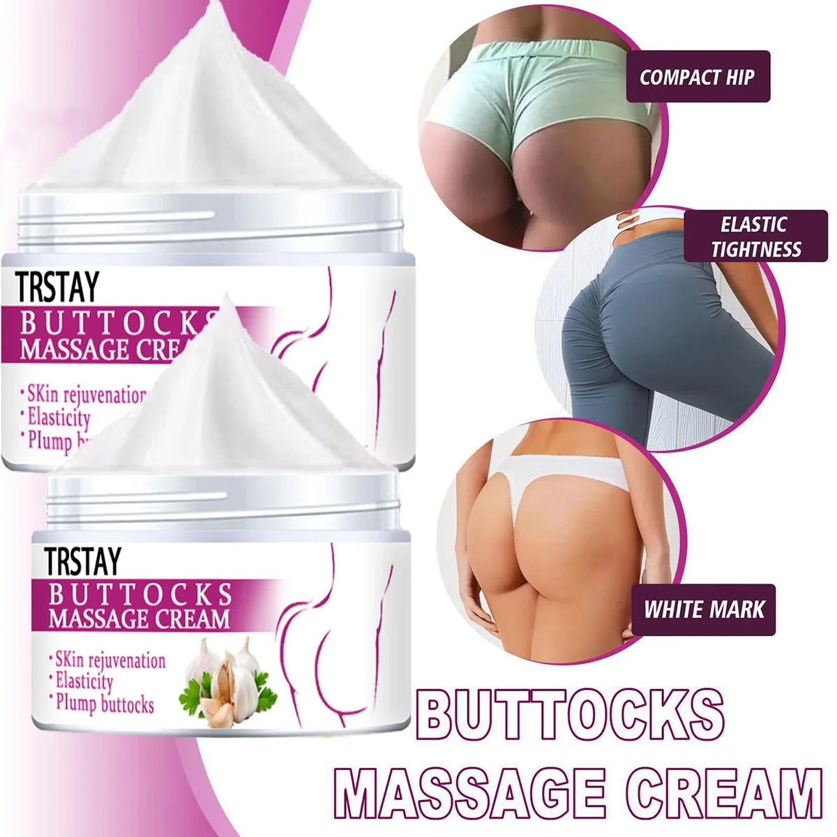 Sexy Buttock Enlargement Cream Hip Butt Ginger Body and Abdomen Slimming Cream Fat Burning Weight Loss Massage Cream