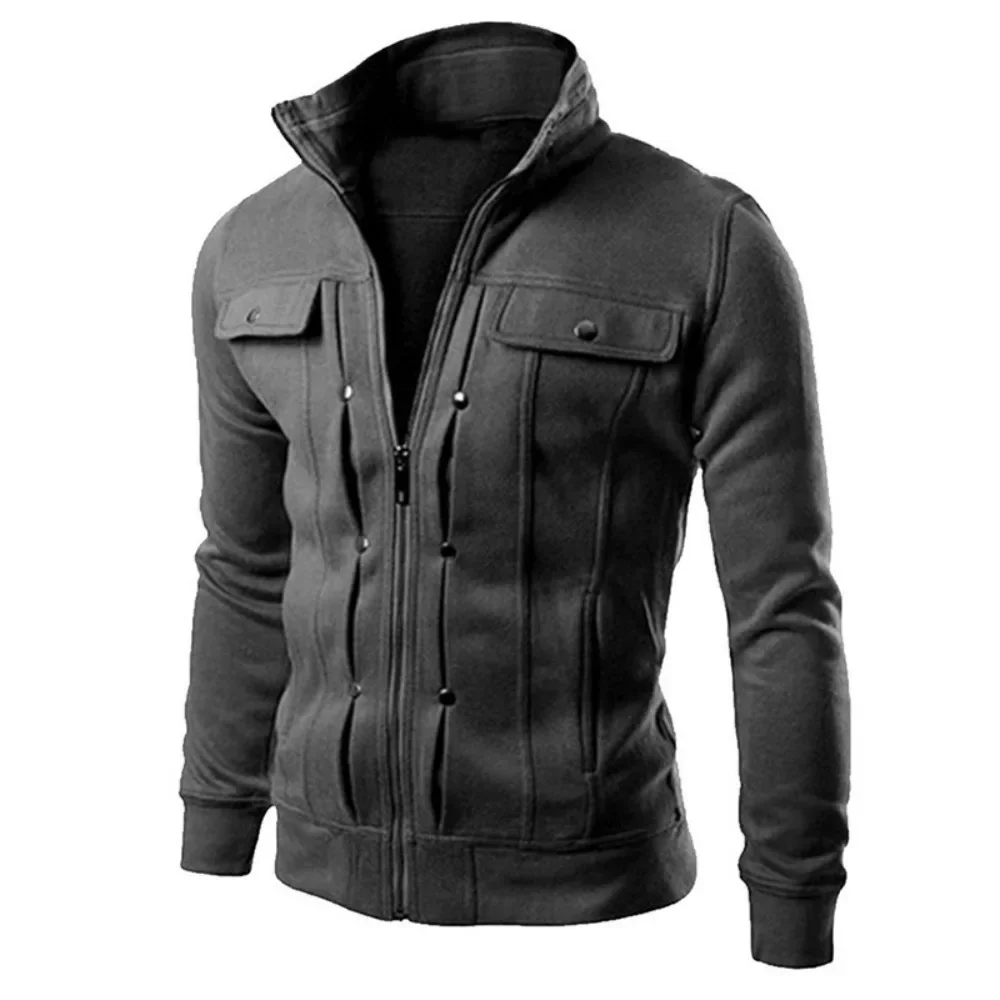 Fashion Sports Sweater Jacket Men\'s Slim Fit Casual Sweater Jacket