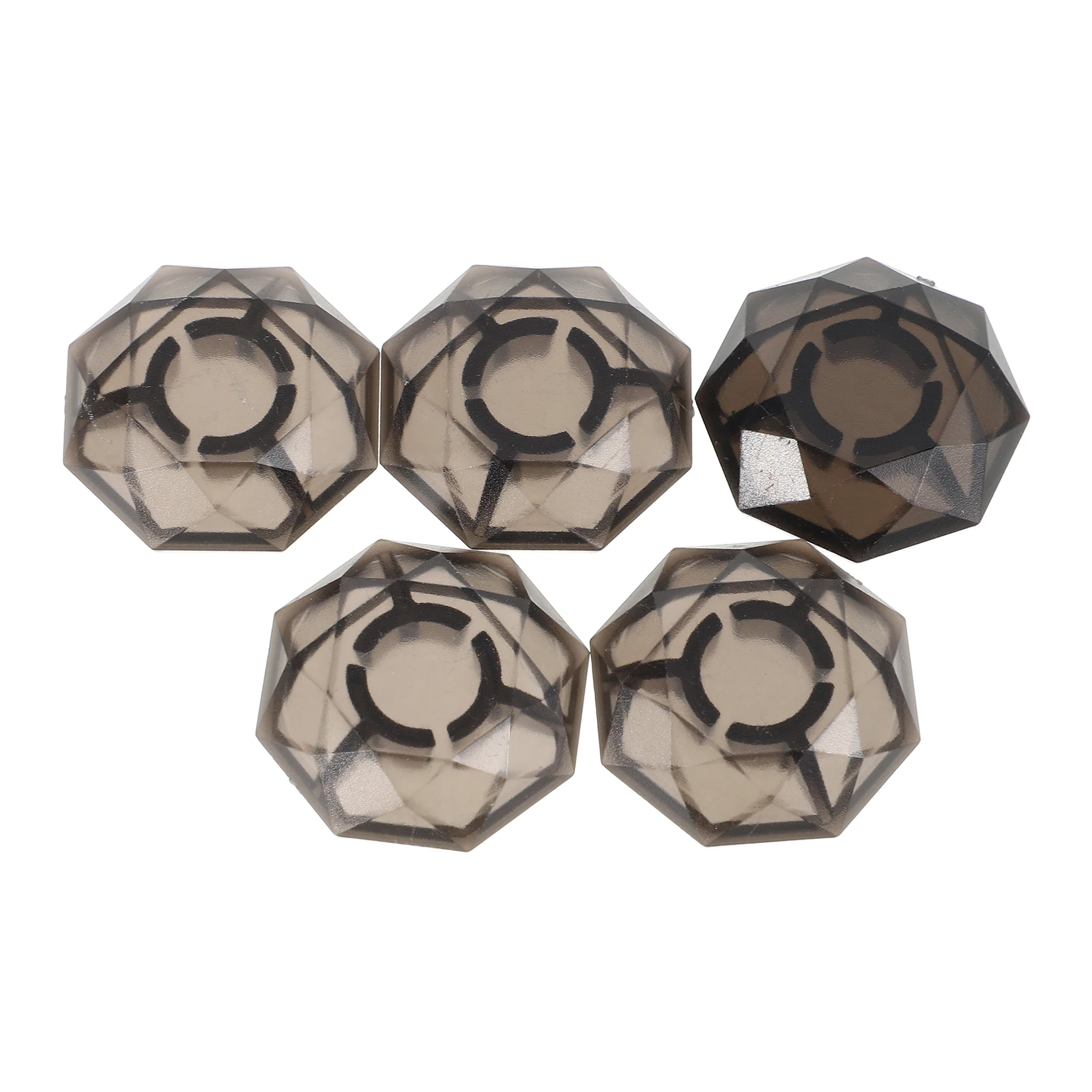 

5 Pcs Stepping on The Nail Cap Guitar Effect Footswitch Protection Cover Topper for Pedal Multicolor Pedals