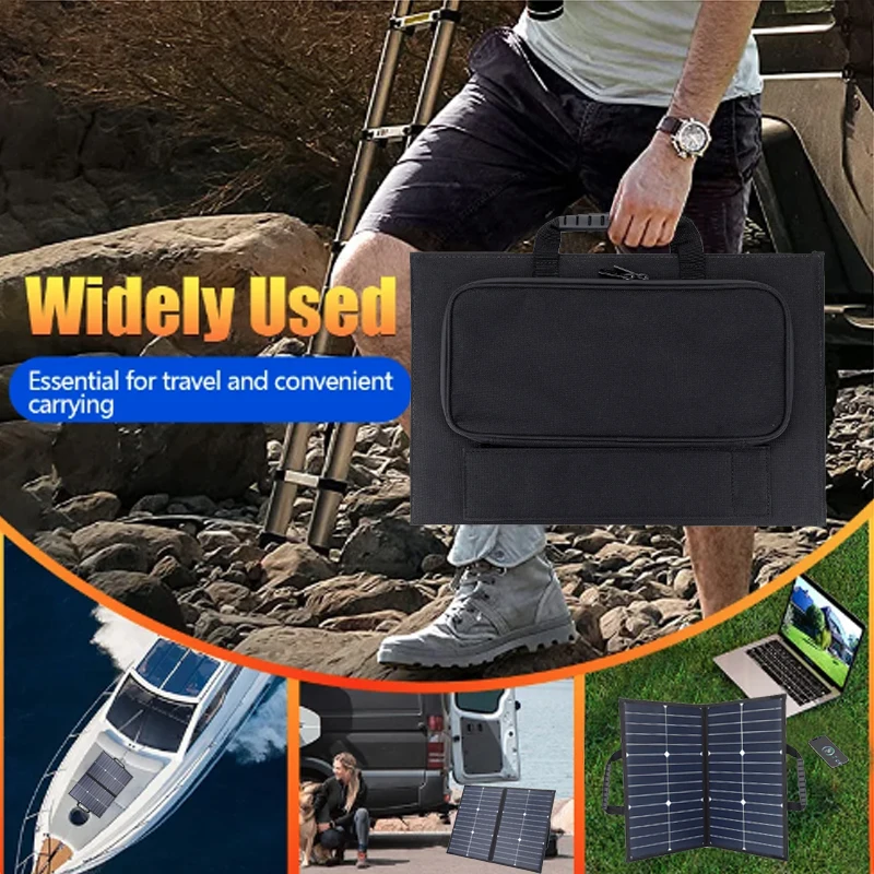 1000W Solar Panel Outdoor Foldable Solar Power Station Portable Generator Charger 18V for Mobile Phone RV Car Boat Caravan Camp