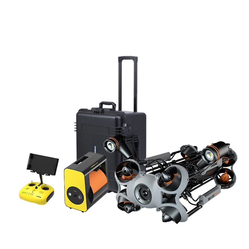 MSChasing M2 Pro Max 4k Hd طقم فحص سفلي للمياه تحت الماء كاميرا WIFI Gps Rov للغوص وصيد الأسماك بدون طيار