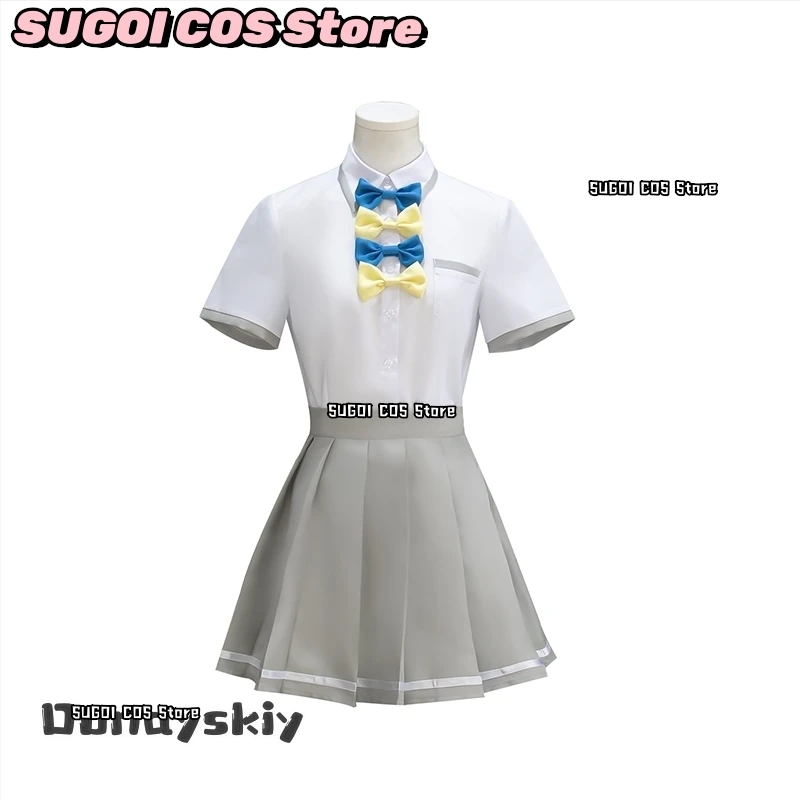 يانامي آنا ياكيشيو ريمون كوماري تشيكا تأثيري حلي شعر مستعار JK الزي المدرسي ربطة القوس فيونكة مجموعة هالوين تمويه للنساء الكبار