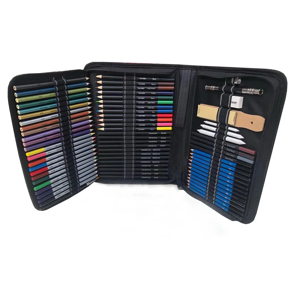 

72Pcs Drawing Sketch Pencils Professional Wooden Colored Pencils Durable Perfect for Painting Sketching Students