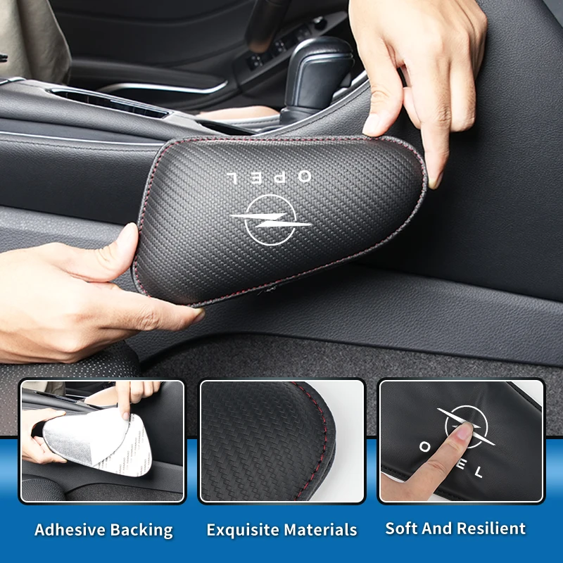 Car Knee Leg Protective Pad Foot Armrest Cushion Cover Accessories For Opel Astra  H J K Insignia Corsa D Zafira Meriva Mokka view 4