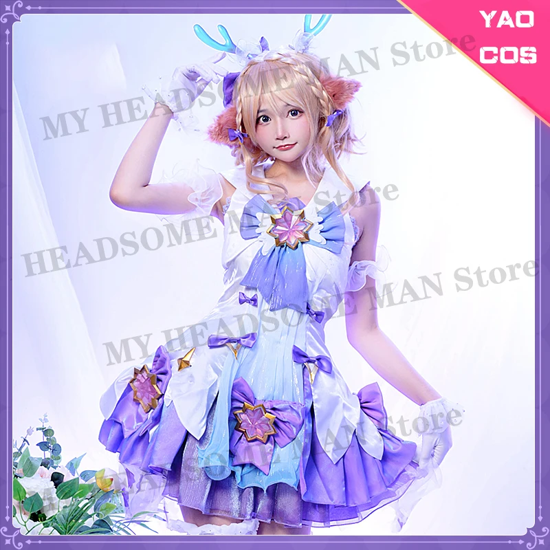 PRE-SALE Yao Magical Girl Four-leaf Clover Prayer Cosplay Costume Female Cosplay Props Performance Party Birthday Gift