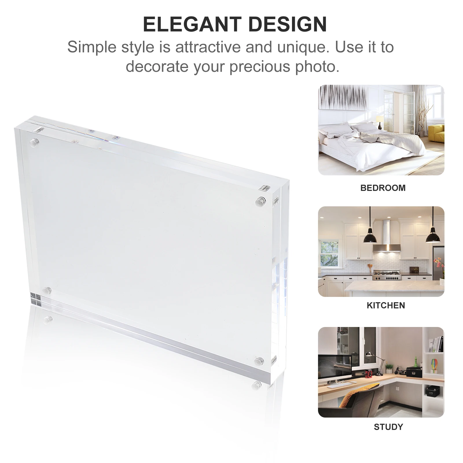 Acrylic Home Photo Frame Magnetic Transparent Simple Desktop 7 Inch Clear Bid Price Display Board Multipurpose Creative Picture