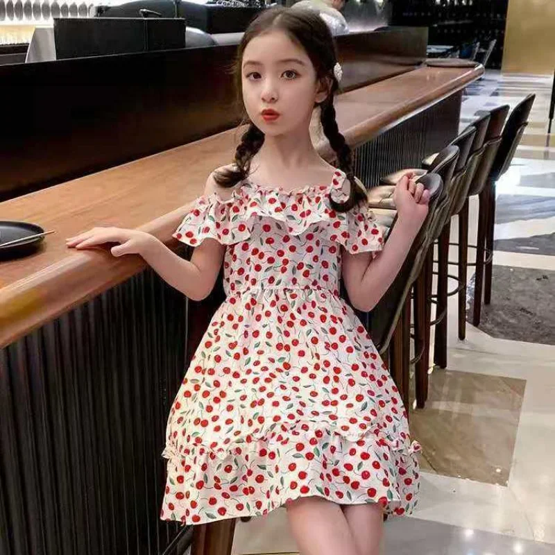 Girls Dress Summer New Floral Dress 2024 Girl Fashion Princess Dress Flower Girl Dresses for Weddings Kids Clothes 8 10 12 Years