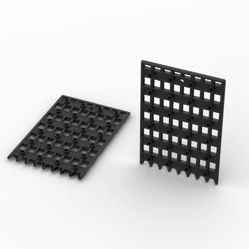 Маленькие строительные блоки MOC 89519: ворота замка, заборные ворота 1x8x12, детали для сборки игрушек, аксессуары.