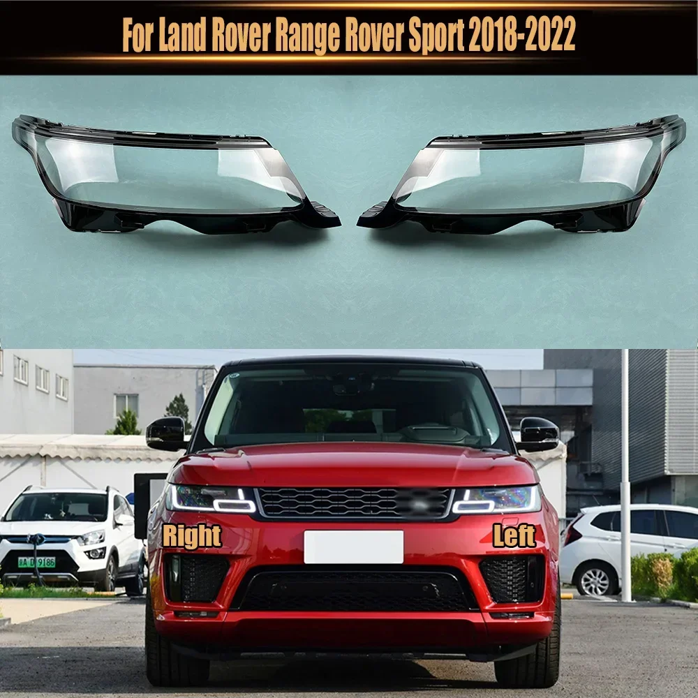 

For Land Rover Range Rover Sport 2018-2022 Headlamp Shell Transparent Headlight Cover Lamp Shade Lampshade Lens Plexiglass